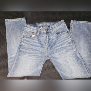 Mens American Eagle Next Level Airflex Slim Straight Blue Jeans 28/28 NWOT